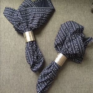 Crate & Barrel Napkins + Rings